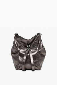 Desigual Metallic Backpack with Large Logo