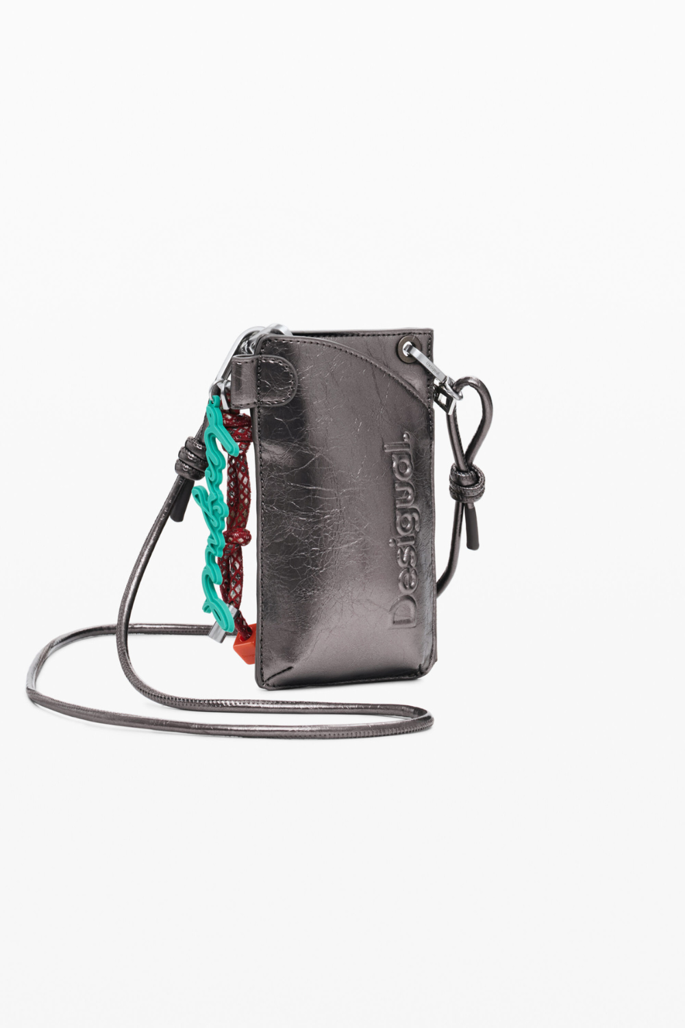 Desigual Medium Metallic 3D Logo Phone Holder Pre-Order