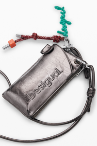 Desigual Medium Metallic 3D Logo Phone Holder Pre-Order