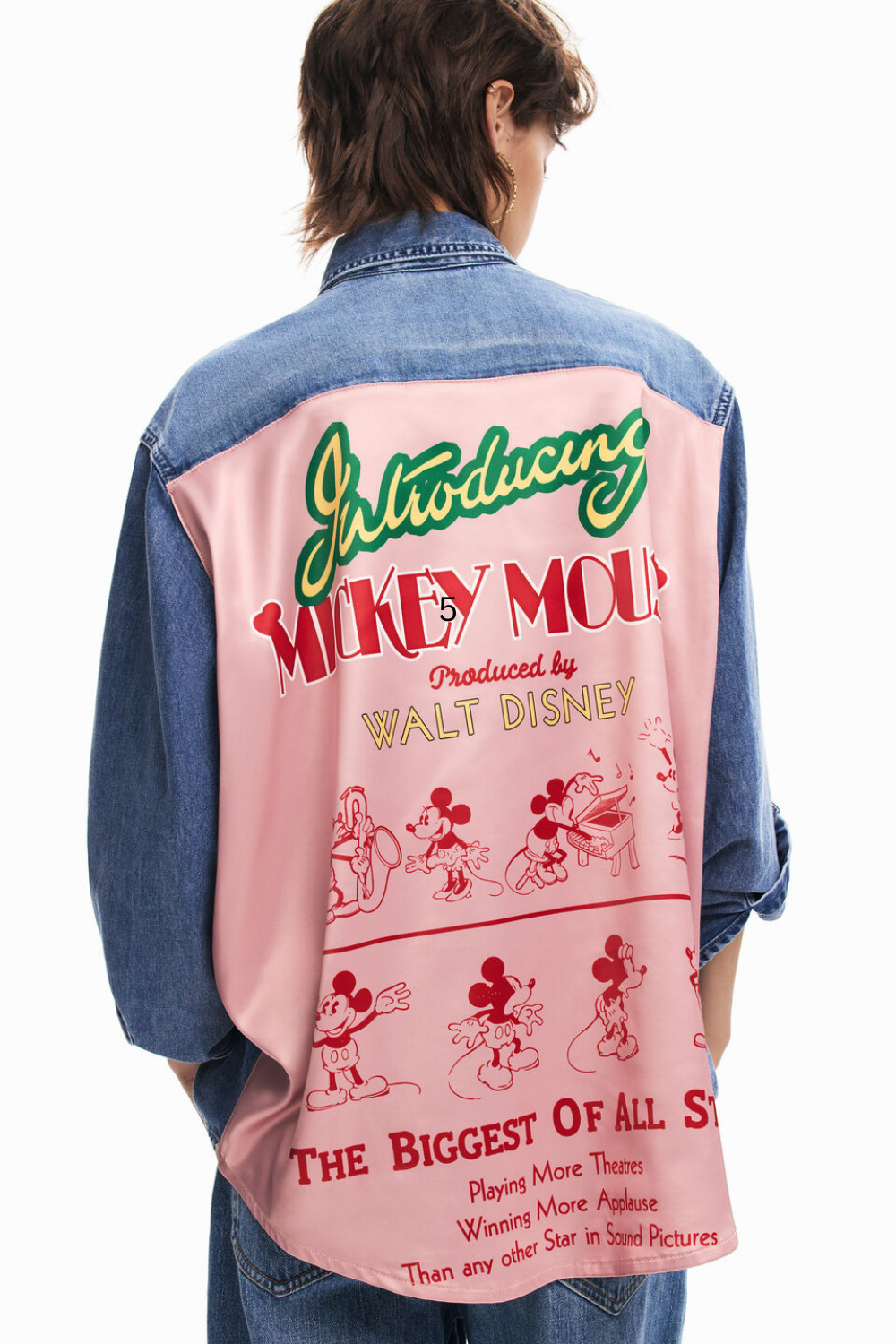Desigual Mickey Mouse Denim Shirt