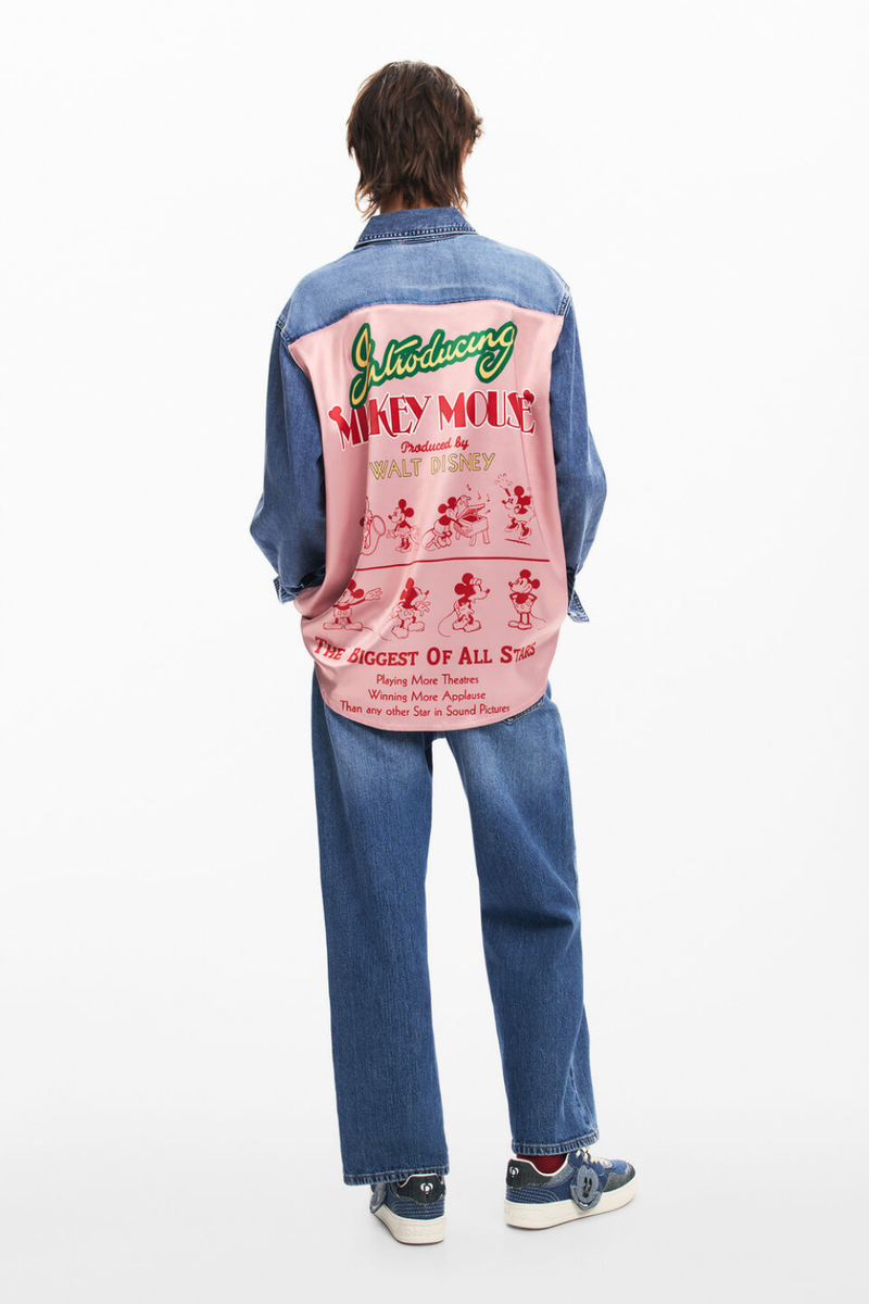 Desigual Mickey Mouse Denim Shirt