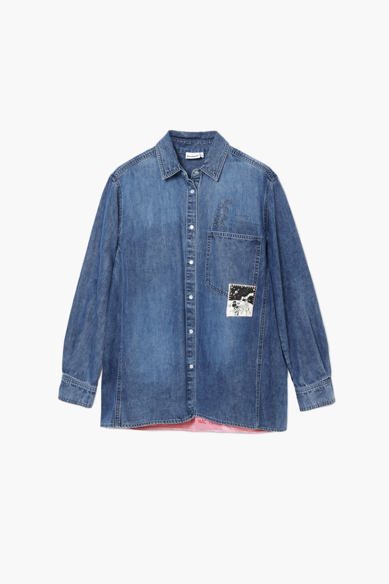 Desigual Mickey Mouse Denim Shirt