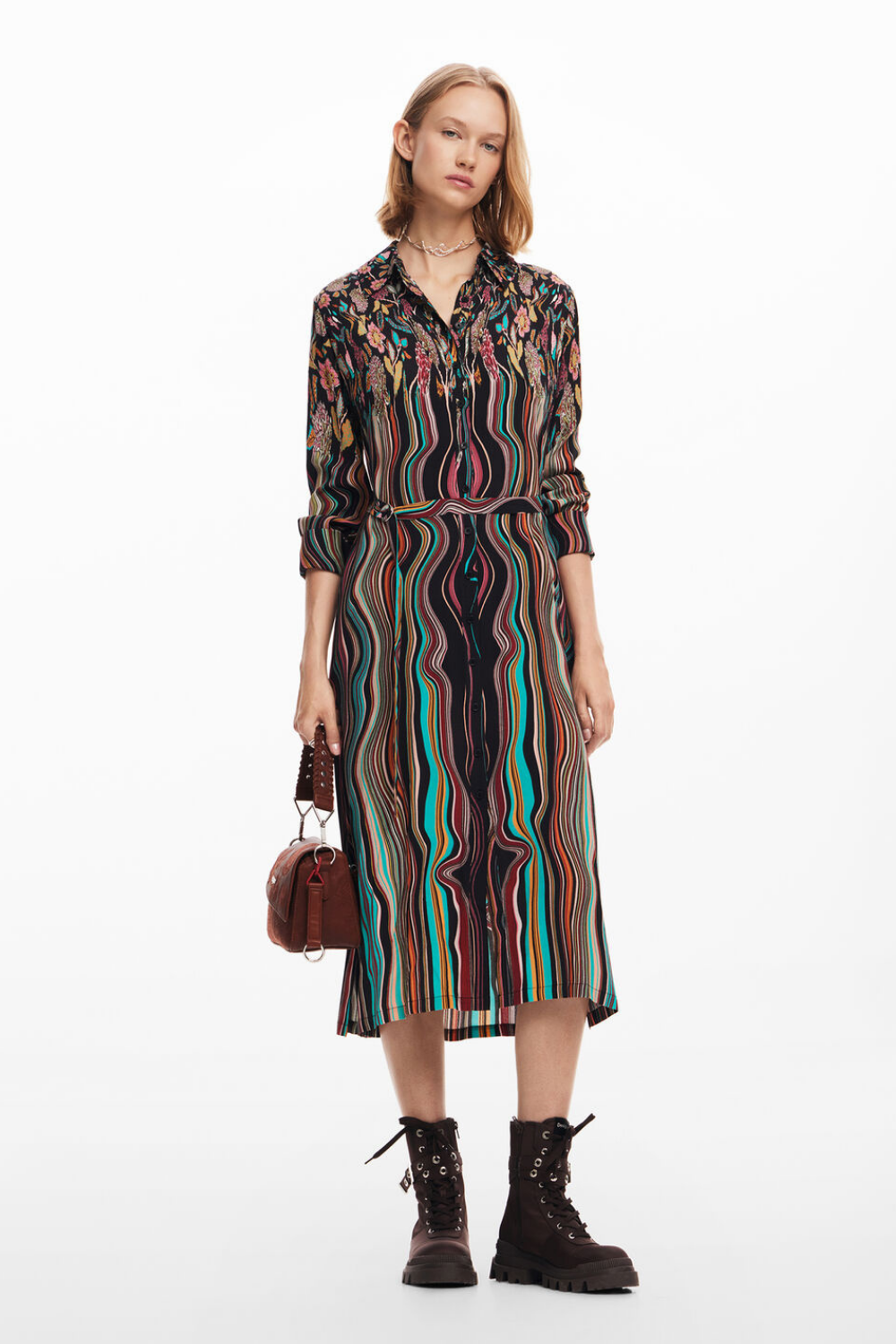 Desigual Midi Shirt Dress