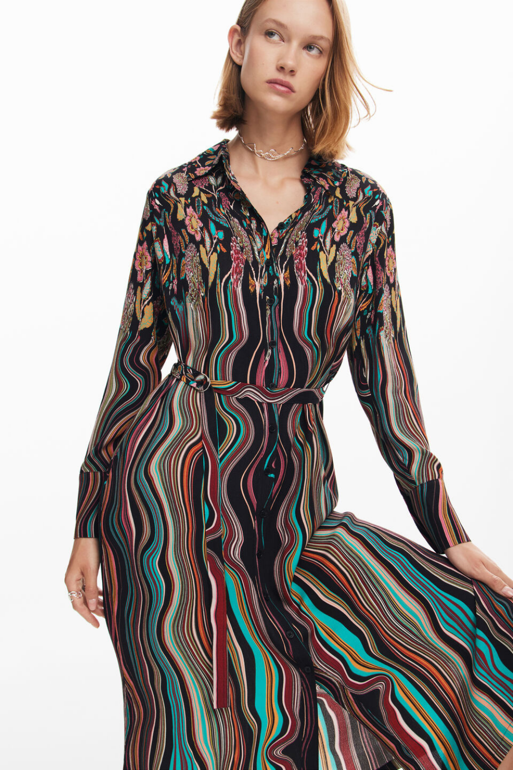 Desigual Midi Shirt Dress