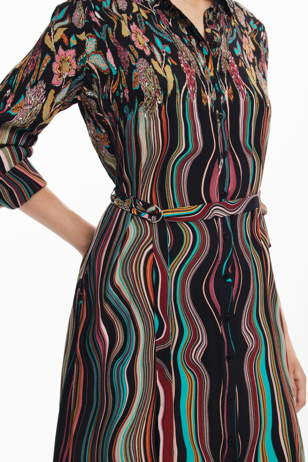 Desigual Midi Shirt Dress