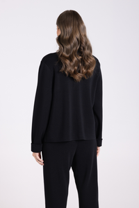 Two T's Cropped Milano Jacket Black
