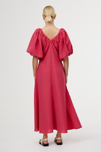 Kinney Mimi Dress Rosas Gingham