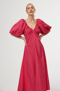 Kinney Mimi Dress Rosas Gingham