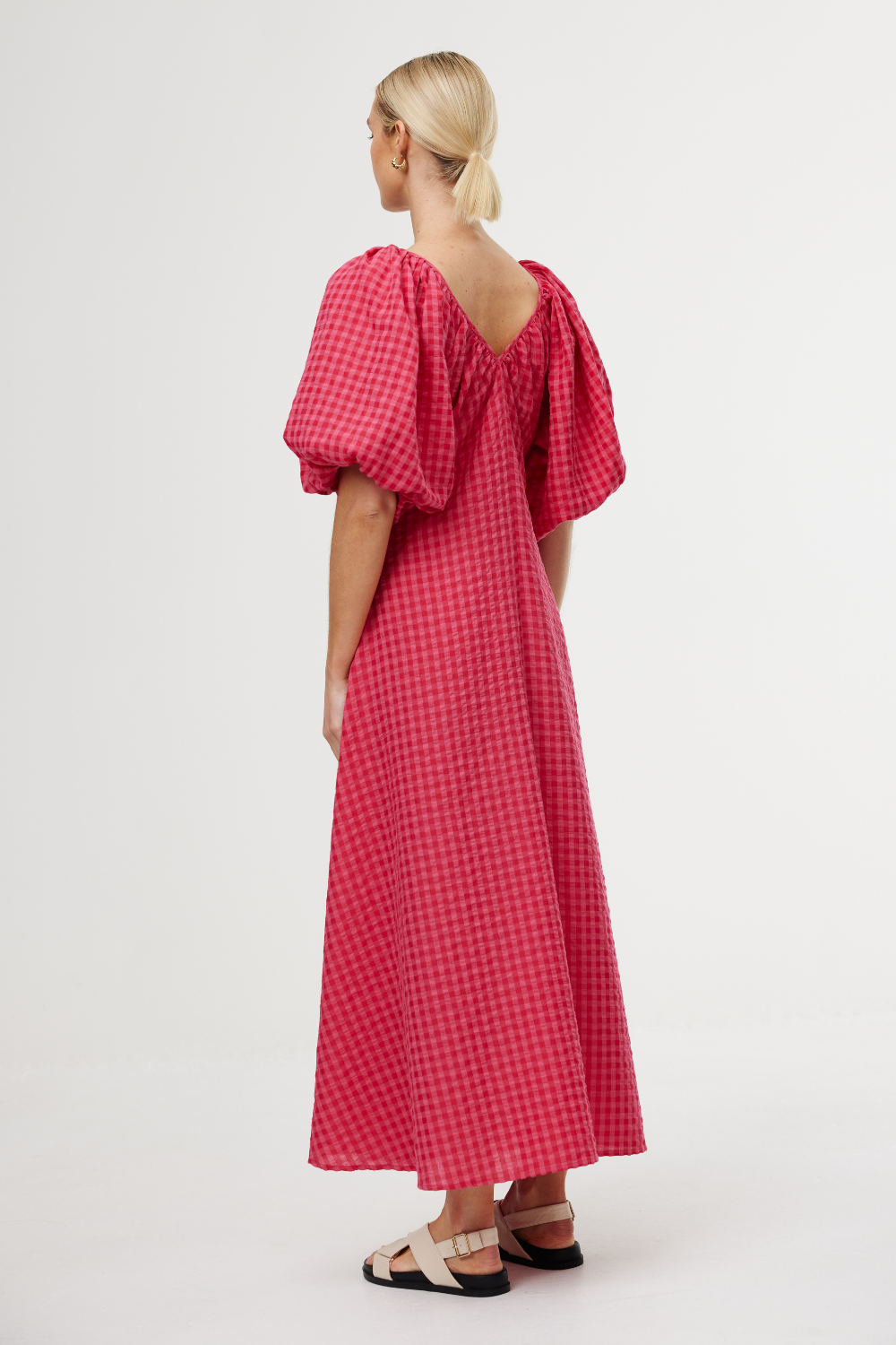 Kinney Mimi Dress Rosas Gingham