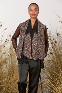 M.A.Dainty Miranda Jacket Pink Black Sequin