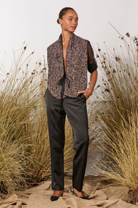 M.A.Dainty Miranda Jacket Pink Black Sequin