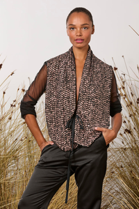 M.A.Dainty Miranda Jacket Pink Black Sequin