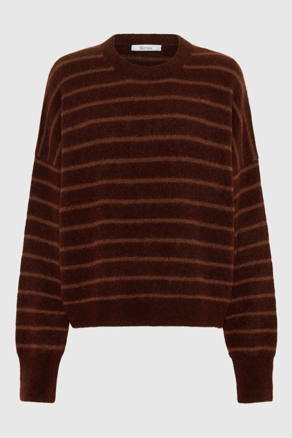 Morrison Albi Knit Pullover Toffee Stripe