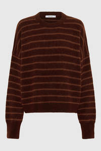 Morrison Albi Knit Pullover Toffee Stripe