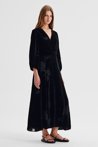 Morrison Aurora Velvet Dress Black