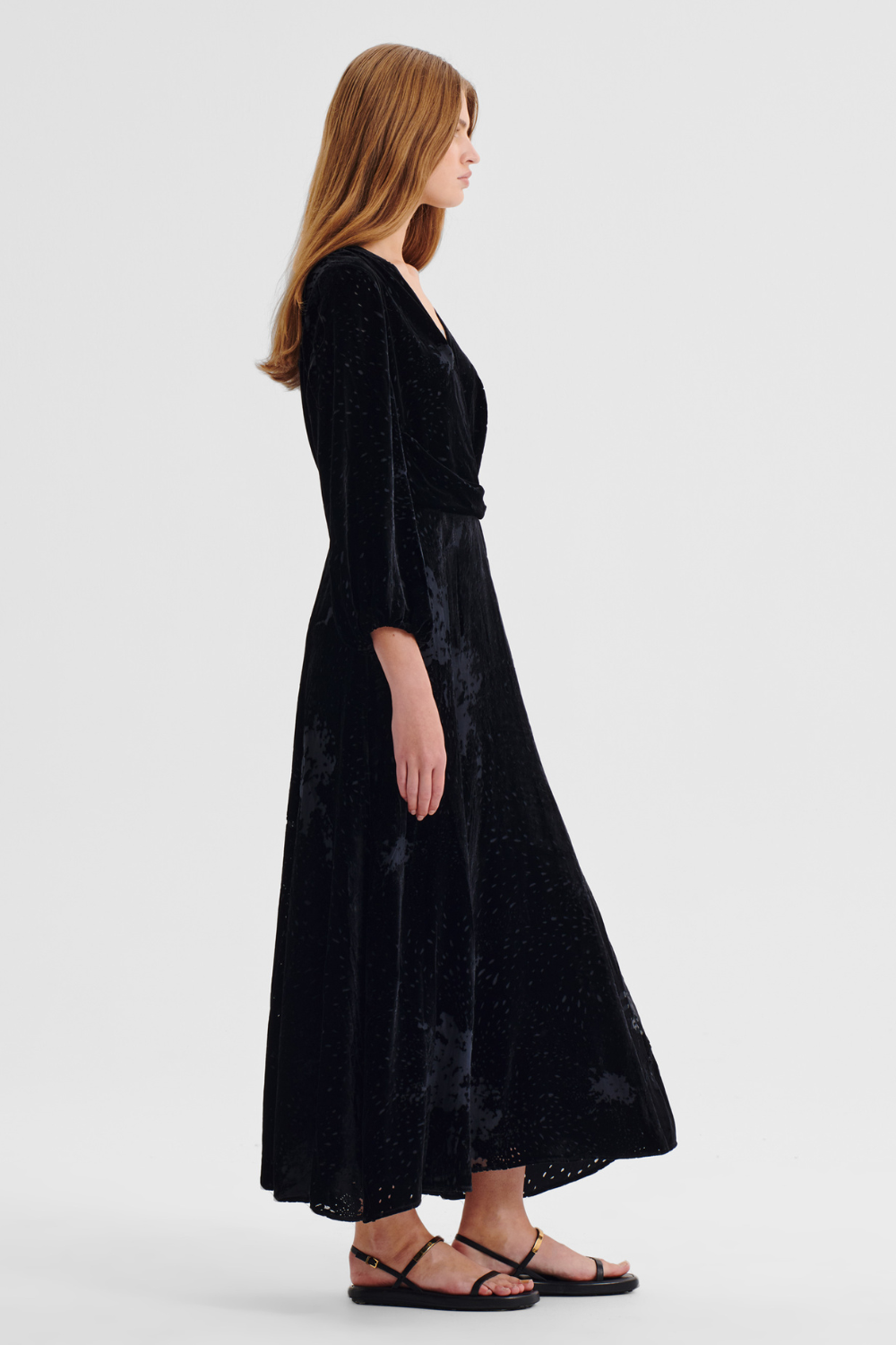 Morrison Aurora Velvet Dress Black