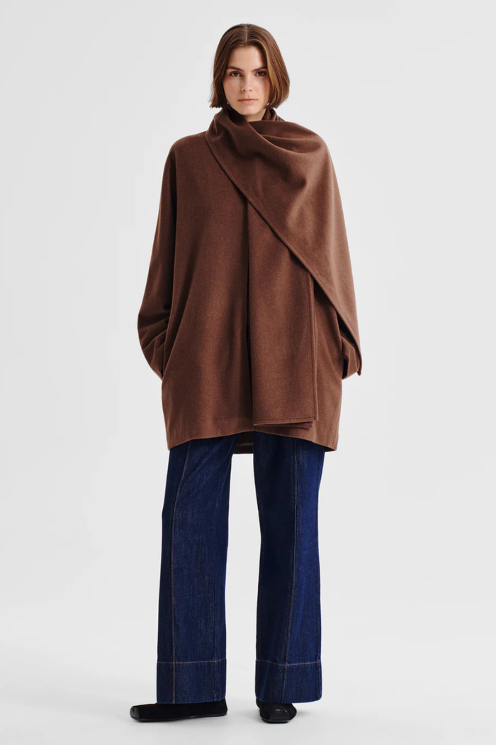 Morrison Etta Cape Coat Nutmeg