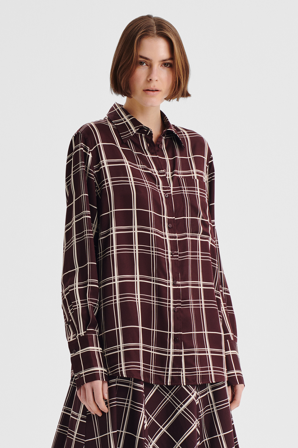 Morrison Francis Shirt Chocolate Print