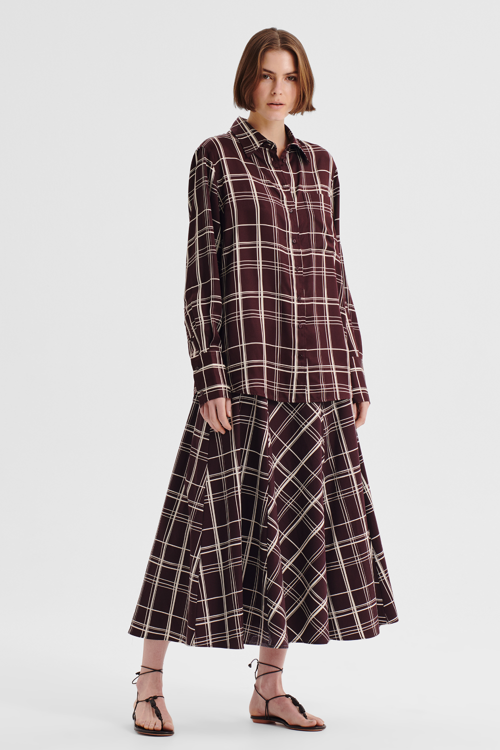 Morrison Francis Shirt Chocolate Print