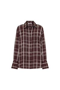 Morrison Francis Shirt Chocolate Print