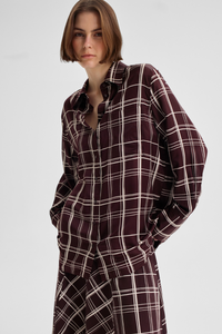 Morrison Francis Shirt Chocolate Print