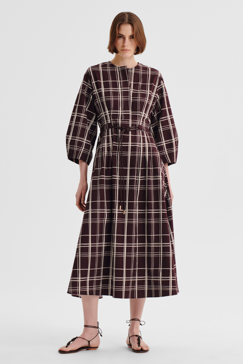 Morrison Francis Shirt Dress Chocolate Print