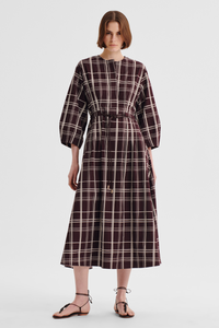 Morrison Francis Shirt Dress Chocolate Print