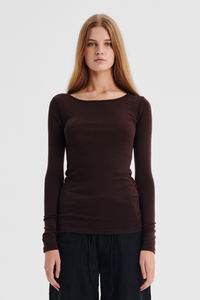 Morrison Merino Round Neck Espresso