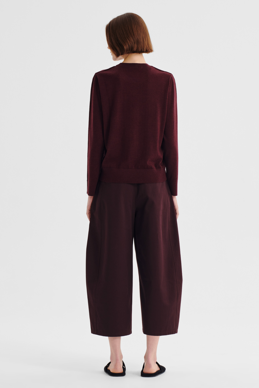 Morrison Oxford Merino Knit Pullover Pinot