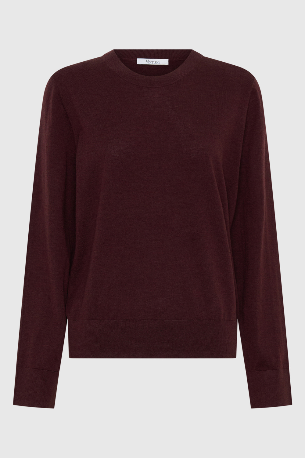 Morrison Oxford Merino Knit Pullover Pinot