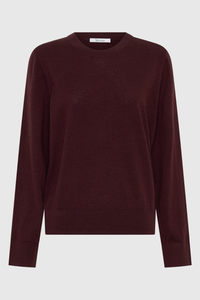 Morrison Oxford Merino Knit Pullover Pinot
