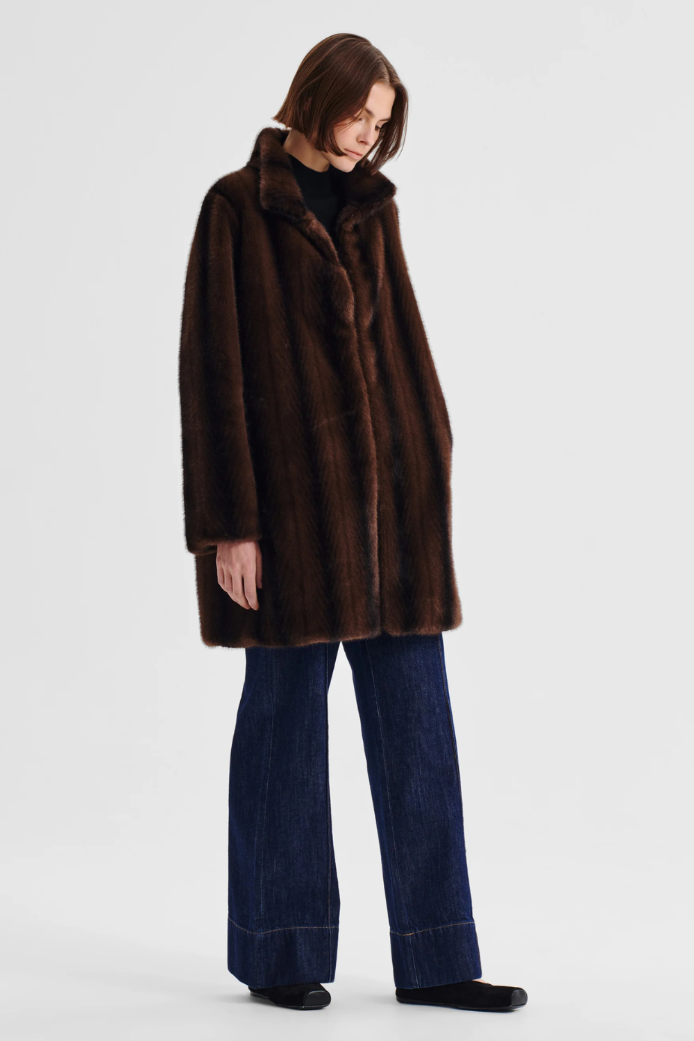 Morrison Stevie Fur Coat Espresso
