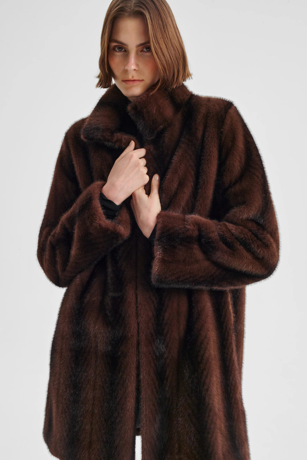 Morrison Stevie Fur Coat Espresso