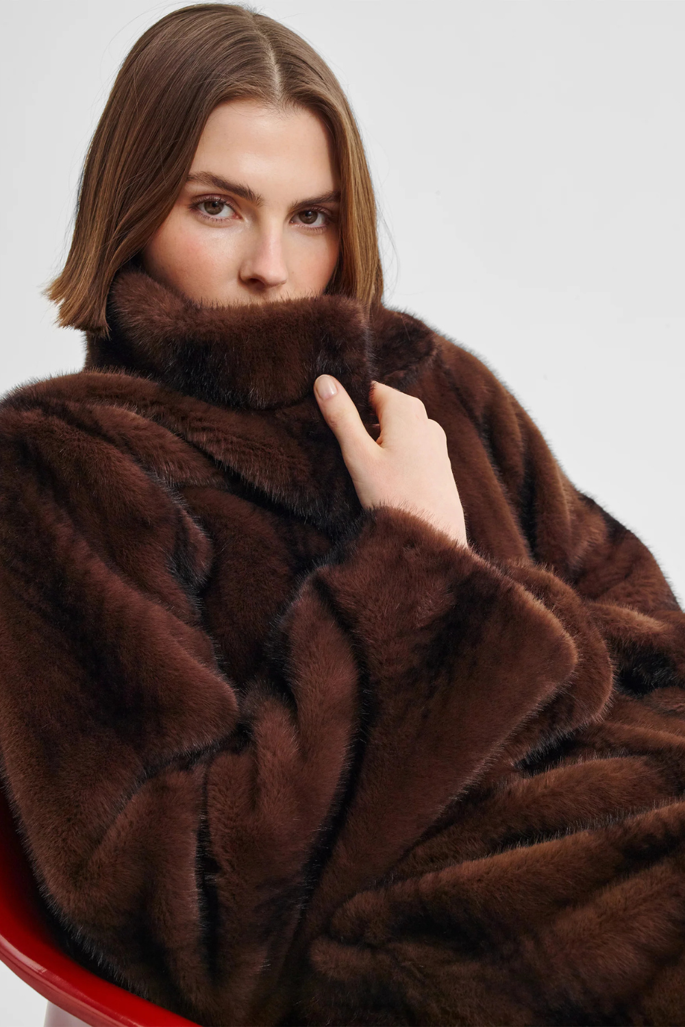 Morrison Stevie Fur Coat Espresso