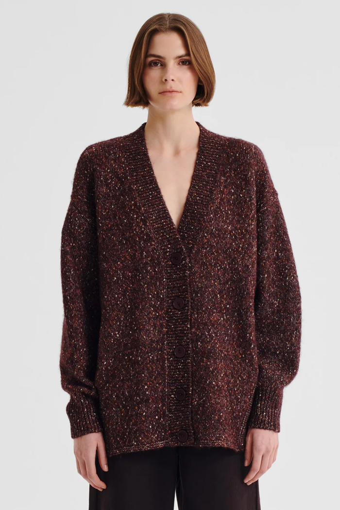 Morrison Zoe Knit Cardigan Boysenberry