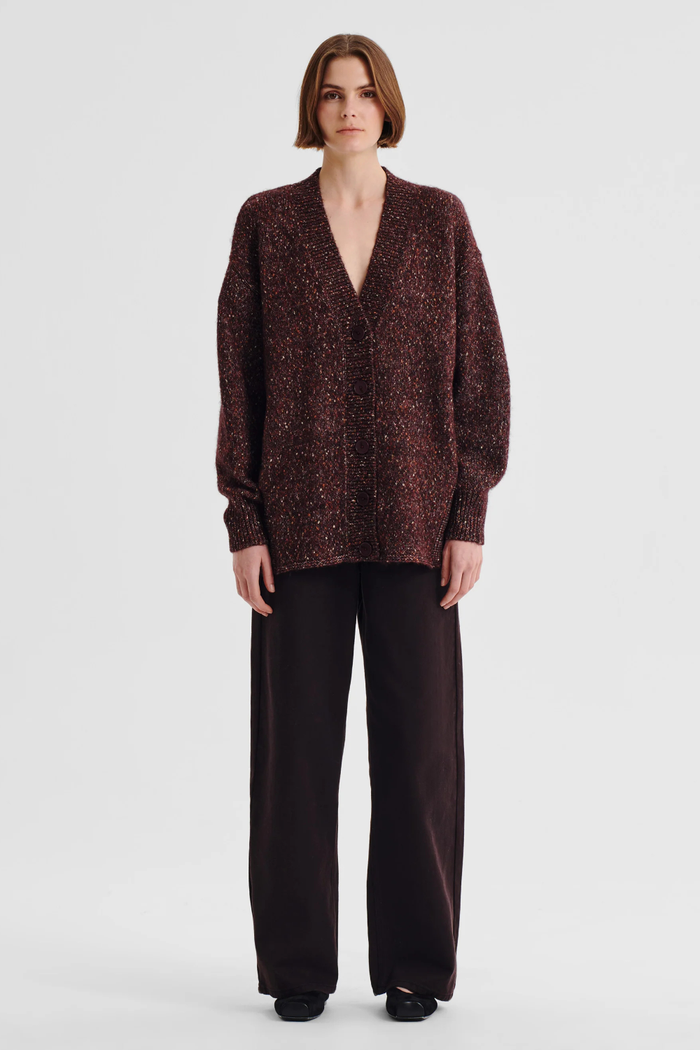 Morrison Zoe Knit Cardigan Boysenberry