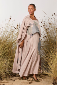 M.A.Dainty Morse Coat Pink Roses