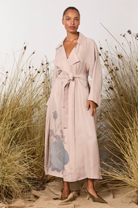 M.A.Dainty Morse Coat Pink Roses