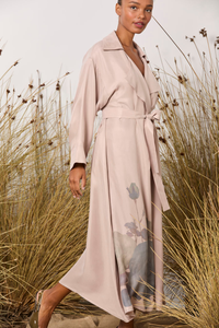 M.A.Dainty Morse Coat Pink Roses