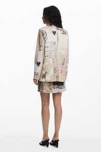 Desigual Newspaper Collage Jacket by M. Christian Lacroix