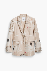 Desigual Newspaper Collage Jacket by M. Christian Lacroix