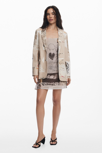 Desigual Newspaper Collage Jacket by M. Christian Lacroix
