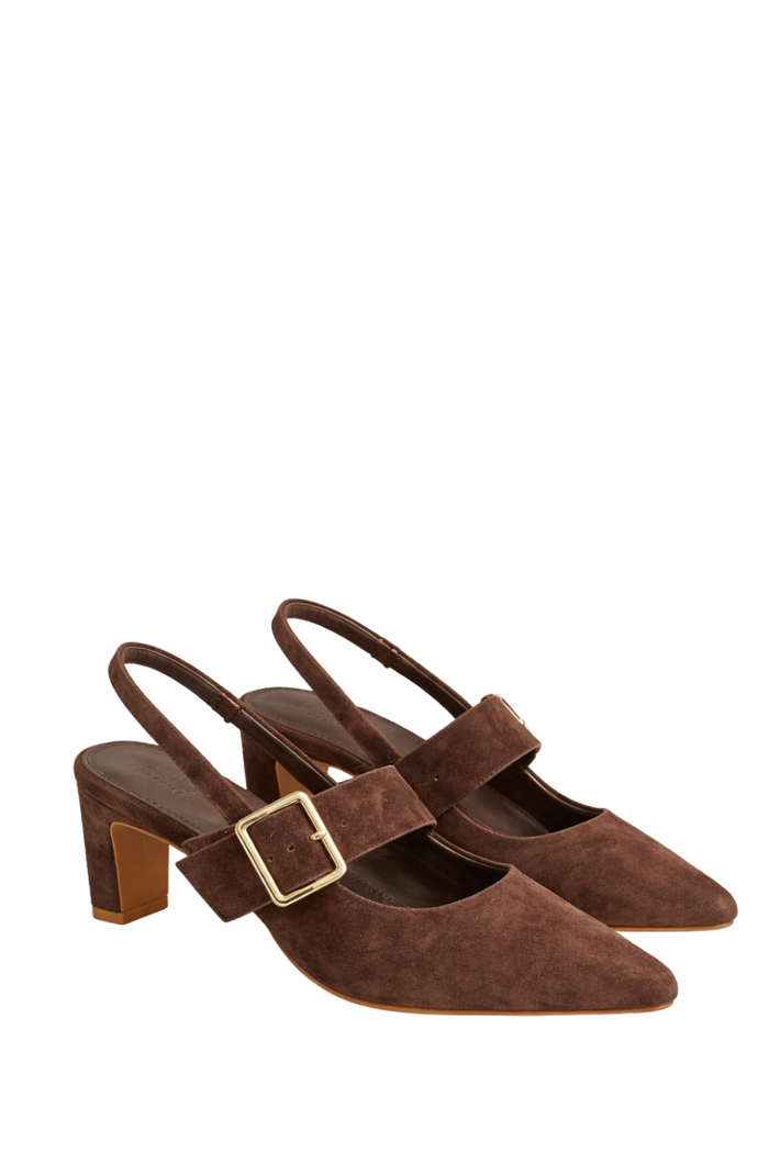 Nude Footwear Oslo Heels Chocolate