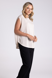 Two T's Oversized Top Natural