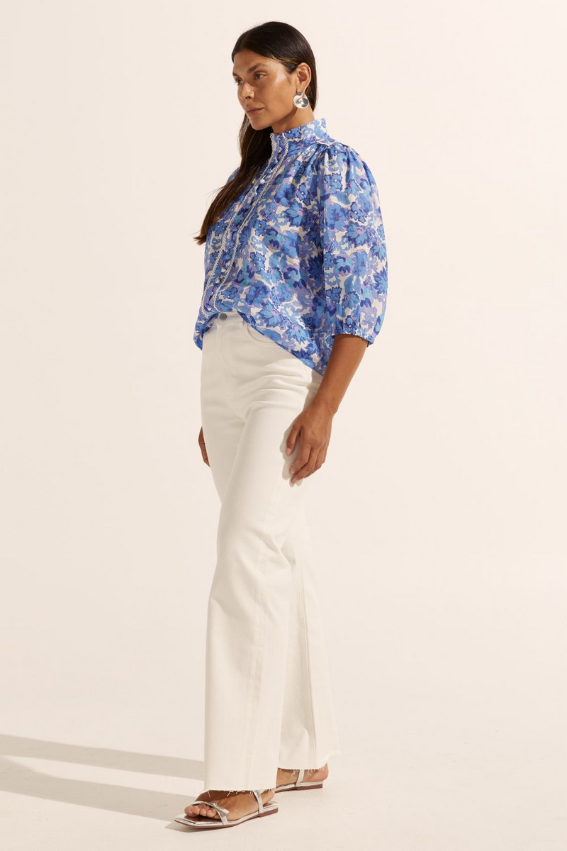 Zoe Kratzmann Outlook Top Pacific Floral