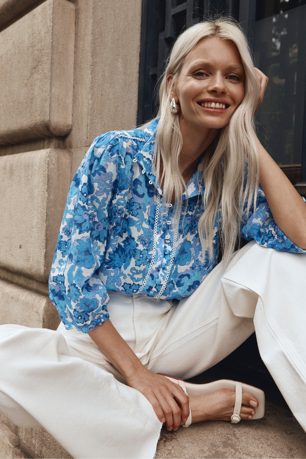 Zoe Kratzmann Outlook Top Pacific Floral