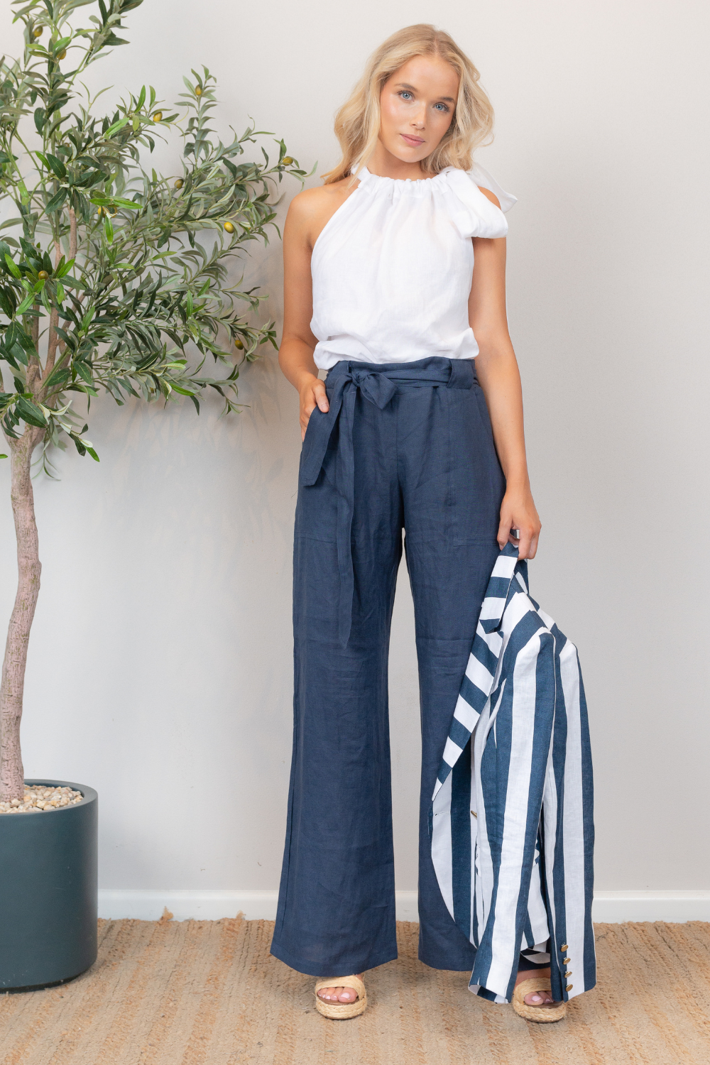 Huntress Palazzo Pant Navy