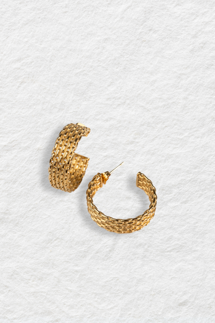 Pathos Jewellery Corfu Earrings Gold