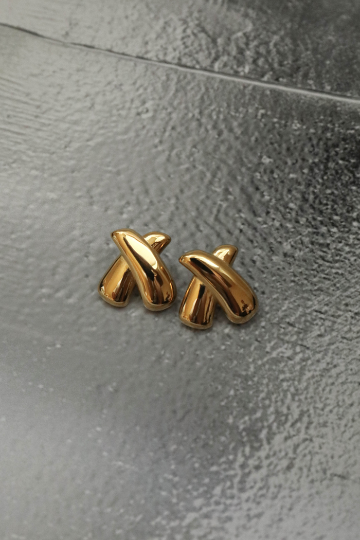Zahar Piper Earrings Gold