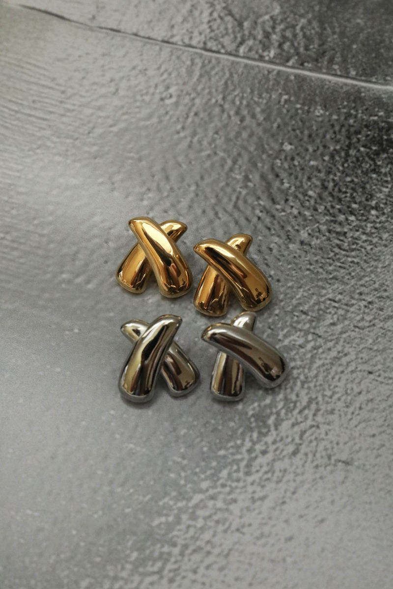 Zahar Piper Earrings Gold